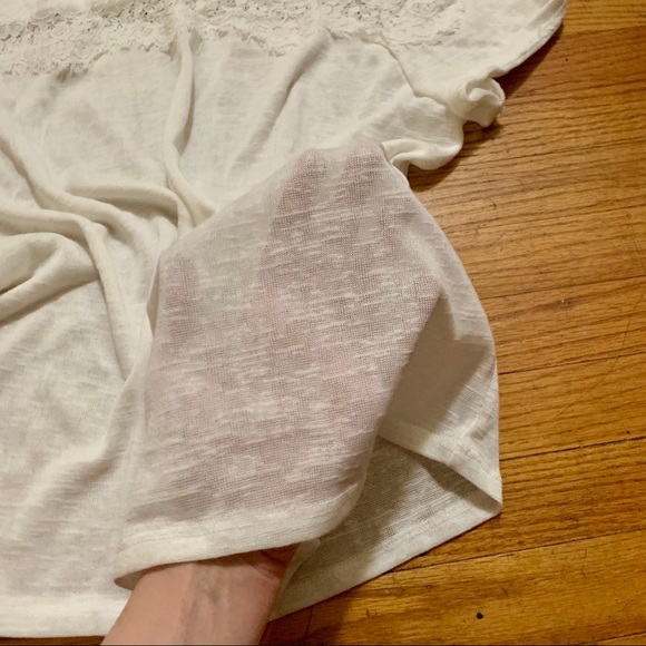 2 NWOT Ivory Lace Tops from H&M - Picture 7 of 8